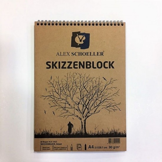 Alex Schoeller Eskiz Defteri A4 Kraft Spiralli 60