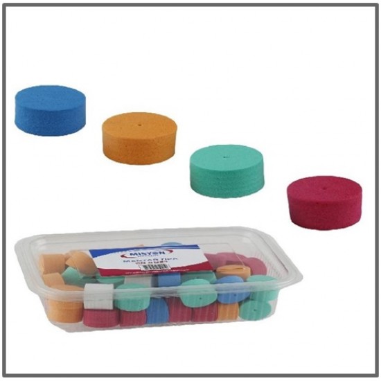 Misyon Mantar Tıpa Sünger Renkli - 20 adet