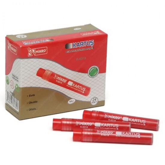 Tahta Kalemi Kartuşu Kırmızı 10 adet