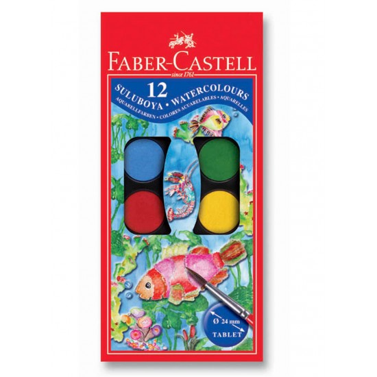 Faber Castell Sulu Boya 12 Li Küçük - 2 adet