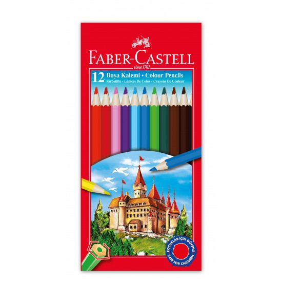 Faber Castell Kuru Boya 12Li Tam Boy
