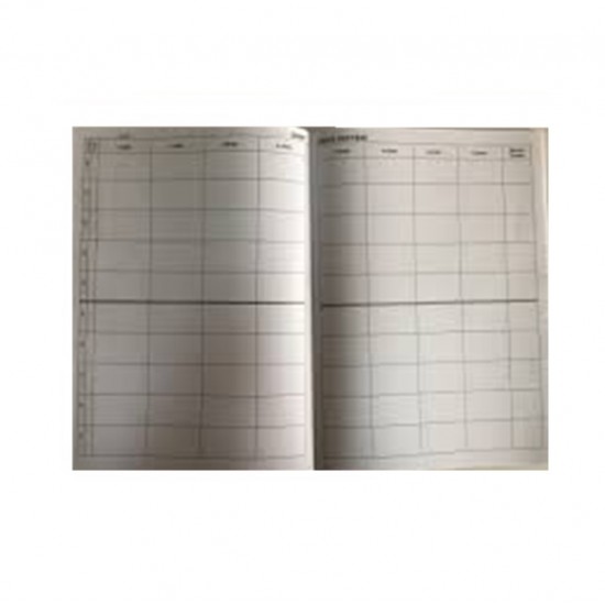 Sınıf Defteri 8 Ders Karton Kaplı 6 adet