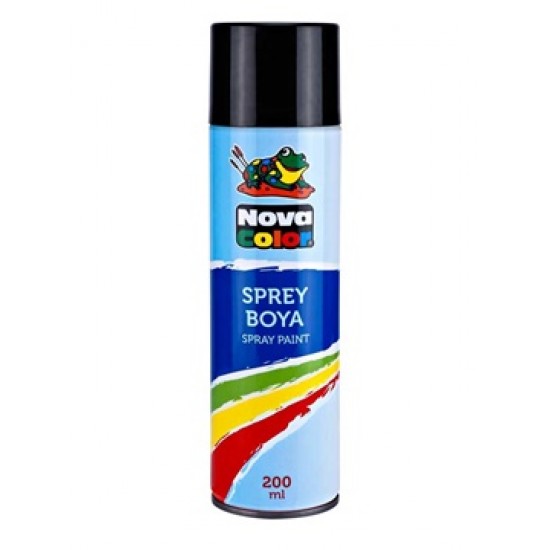 Nova Color Sprey Boya Siyah 200 ml - 2 adet