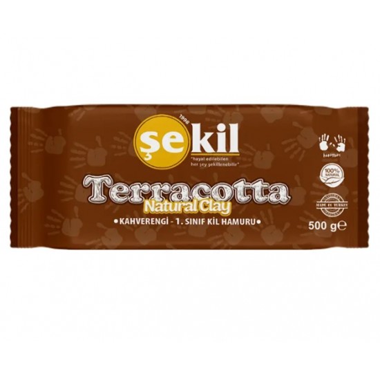 Şekil Seramik Kil Hamuru 500 Gr Kahverengi