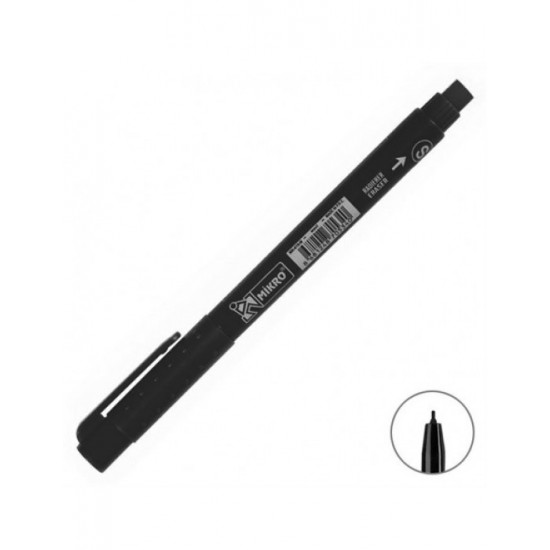 Mikro Asetat Kalemi S Siyah - 3 adet