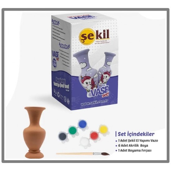 Şekil Vazo Boyama Seti