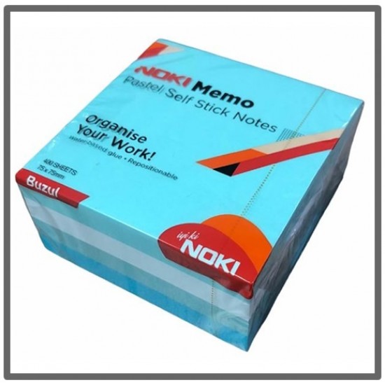Noki Memo Buzul Küp Blok 75X75 Renkli 400 Yaprak