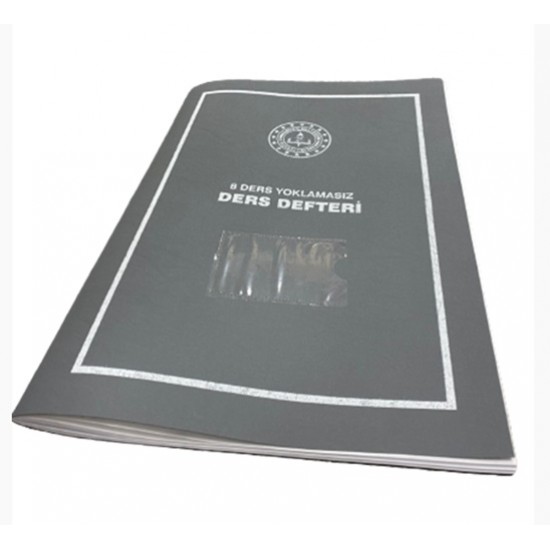 Gülpaş Ders Defteri 8 Ders Yoklamasız Plastik Kapak - 1 adet