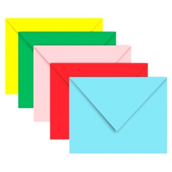 Renkli Zarf 13X18 Mavi - 25 adet