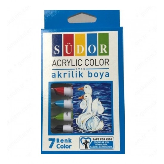 Südor Akrilik Boya Tüp 7Li 9 Ml