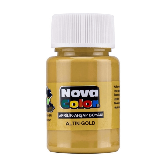 Nova Color Metalik Akrilik Boya 30 Cc Altın 2 adet