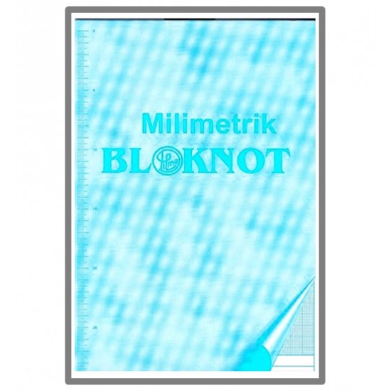 Gülpaş Milimetrik Kağıt A4 Bloknot Mavi 30 lu