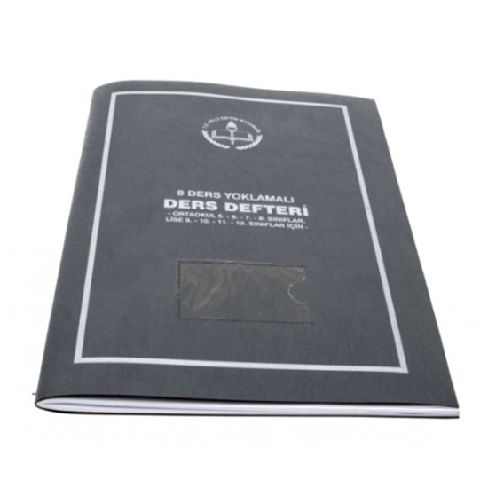 Gülpaş Ders Defteri 8 Ders Yoklamalı Plastik Kapak Karışık - 4 adet
