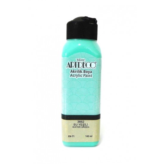 Artdeco Akrilik Boya 140 ml Su Yeşili 2 adet Artdeco Akrilik Boya 140 ml Su Yeşili