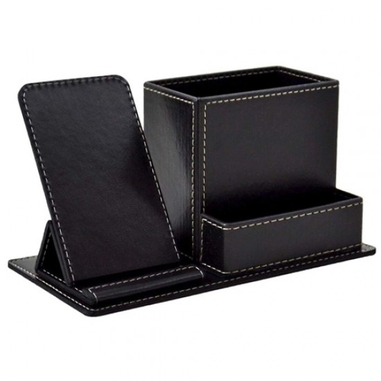 Sarff Masa Üstü Deri Kalemlik Siyah Mk-155