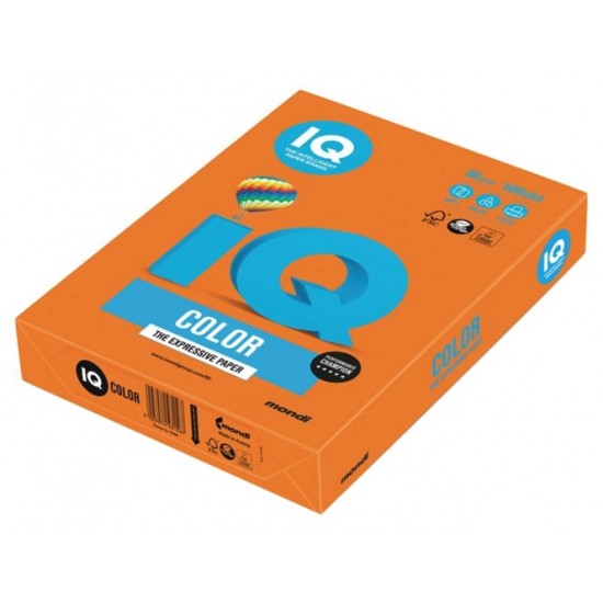 IQ Color Renkli Kağıt A4 80 Gr 500Lü Turuncu