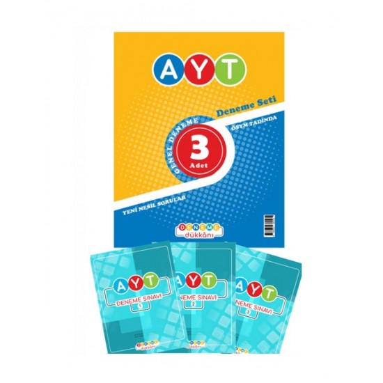 Deneme Ayt Deneme Seti 3Lü
