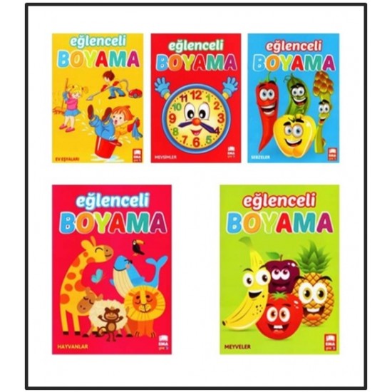 Ema Çocuk - Eğlenceli Boyama - 4 faklı kitap