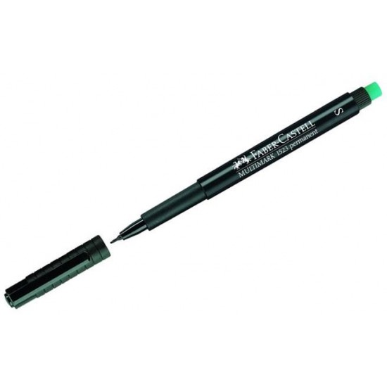 Faber Castell 1523 Permanent Kalem - Asetat Kalemi S Siyah