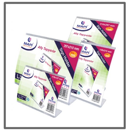 Mapi Afiş Taşıyıcı L Tip 75X53mm