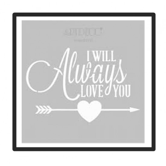 Artdeco Stencil 30X30cm Always