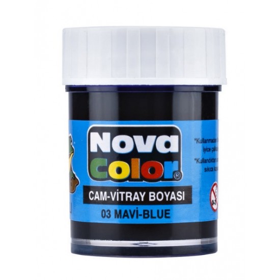 Nova Color Cam Boyası Mavi 30 cc 2 adet