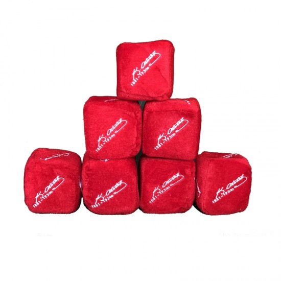 Peluş Zar Atatürk İmzalı 6 Cm