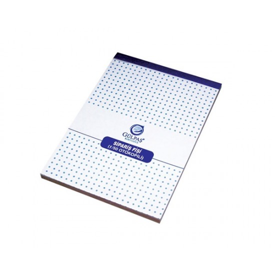 Sipariş Fişi Otokopili 1/50 Küçük 12X16