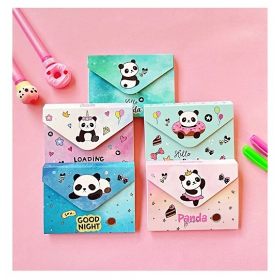 Vuki Cırtlı Mektup Model Not Defteri Panda