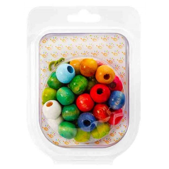 Kiddy World Ahşap Boncuk Büyük - 2 kutu