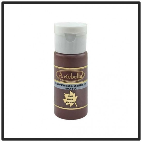 Artebella Akrilik Boya Kızıl Kahve 30ml