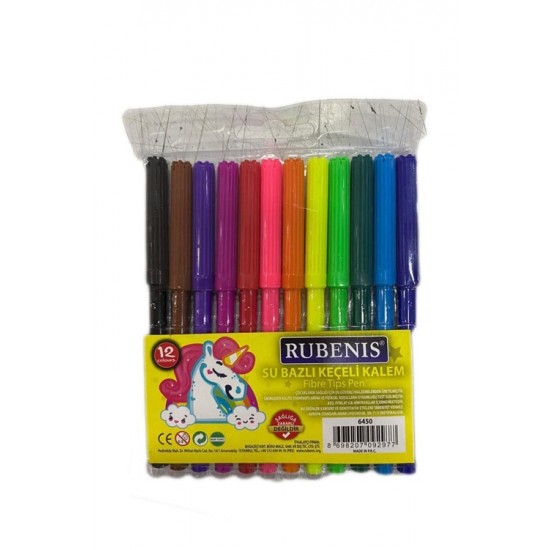 Rubenis Keçeli Kalem 12Li