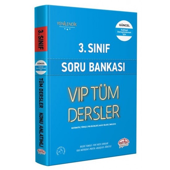 Editör 3.Sınıf Tüm Dersler Soru Bankası