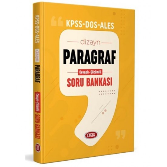 Data Kpss Dgs Ales Paragraf Soru Bankası 2024