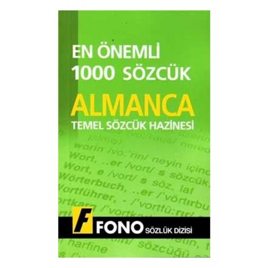 Fono Almanca Sözlük Temel 1000 Sözcük Hazinesi