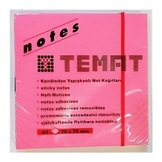 Postit 75X75 Pembe Not Kağıdı