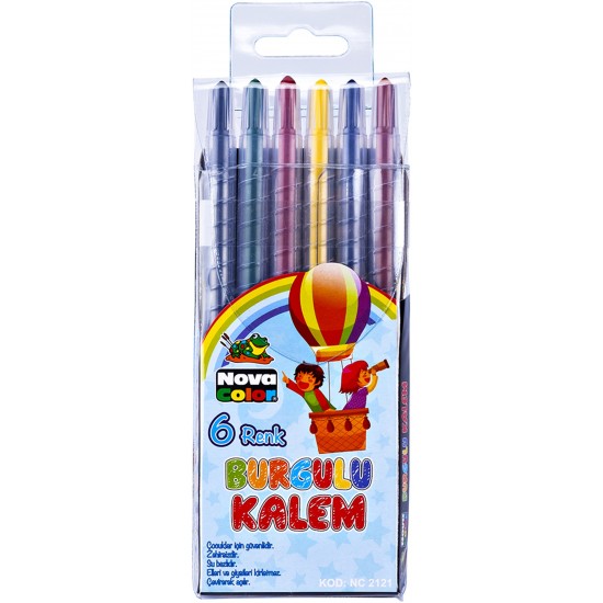 Nova Color Burgulu Boya Kalemi 6 lı