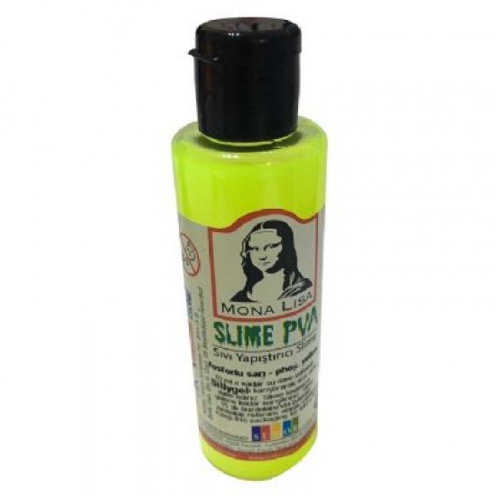Südor Mona Lisa Slime sıvı Tutkalı 70 Ml Fosforlu Sarı 2 adet