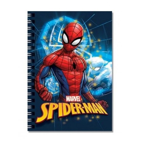 Spiderman 80 Yaprak Çizgili A6 Not Defteri Spiralli