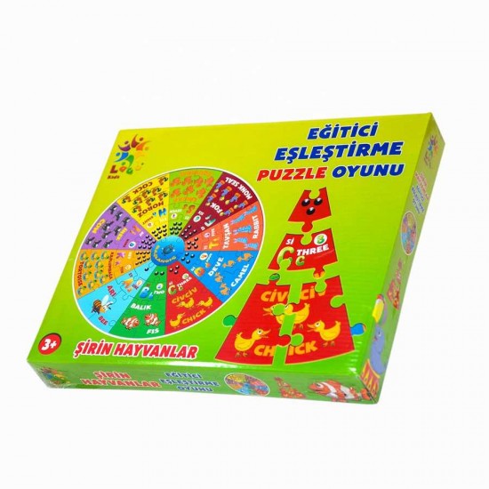 Laço Kids Eğitici Eşleştirme Oyunu Şirin Hayvanlar Laço Kids Eğitici Eşleştirme Oyunu Şirin Hayvanlar