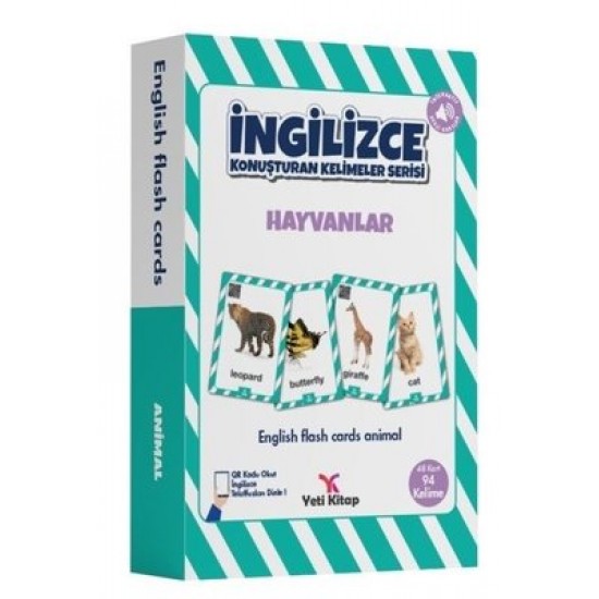 Yeti Kitap - İngilizce Konuşturan Kelimeler Hayvanlar