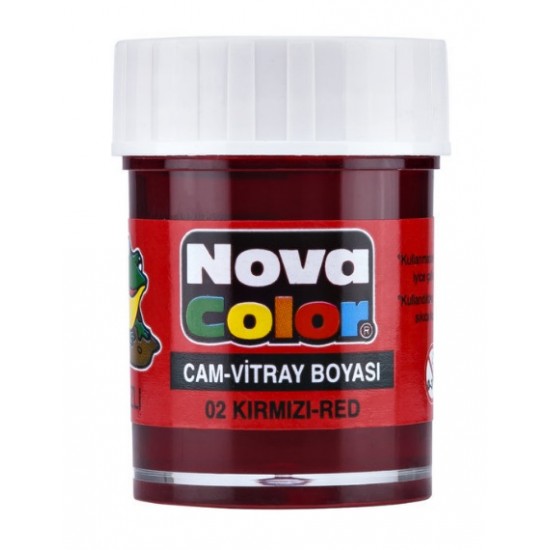 Nova Color Cam Boyası Kırmızı 30 cc 2 adet
